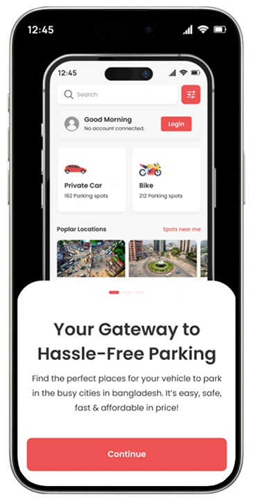 ParEasy UI Screen 2