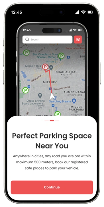 ParEasy UI Screen 3