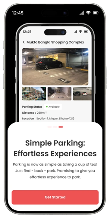 ParEasy UI Screen 4