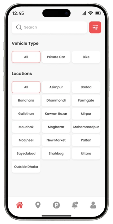 ParEasy UI Screen 7