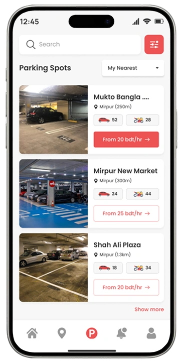 ParEasy UI Screen 8