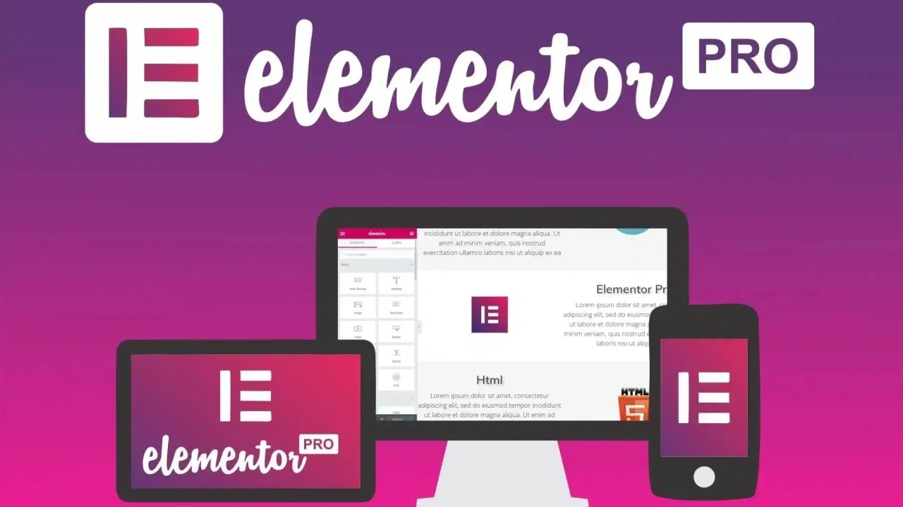 Elementor Pro – The WordPress Page Builder Plugin (1 Year Official License)
