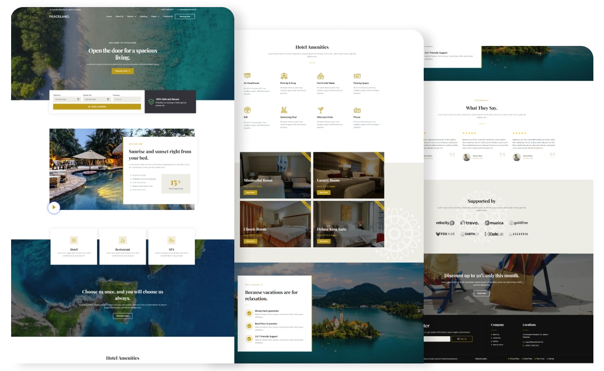 Peaceland website image